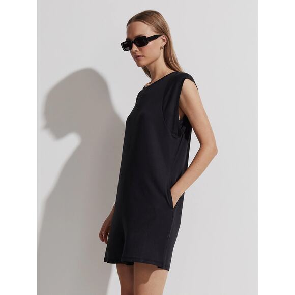 Varley Pants - Varley Milling Playsuit Black NWOT Sleeveless Size Large Romper Casual Stretch